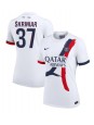 Billige Paris Saint-Germain Milan Skriniar #37 Bortedrakt Dame 2024-25 Kortermet